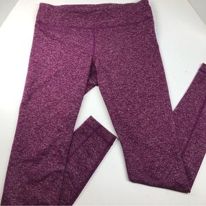 Under Armor Heathered Raspberry Yoga Leggings Very Soft No Size See Measurements